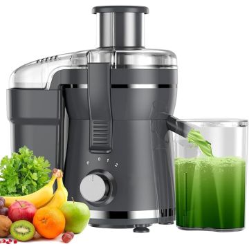 Extractor de Jugos Centrífugo 500W con 3 Velocidades y Boca