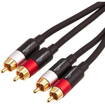 Cable de audio estéreo 2 RCA 1.2 m negro