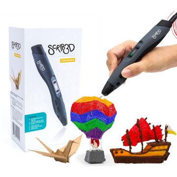 Pluma 3D SCRIB3D Advanced con filamento y guía de plantillas