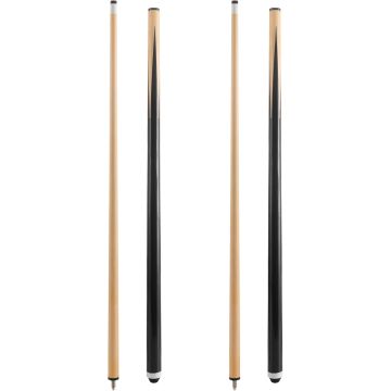 Tacos de Billar HMQQ 58" Juego de 2 con Punta de Cuero 13mm