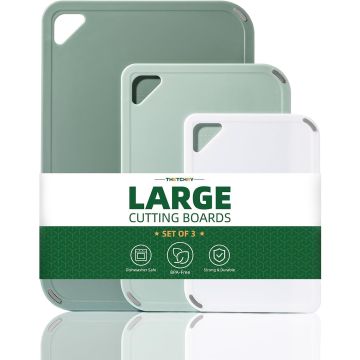 Set de 3 Tablas de Cortar Plásticas Rectangulares