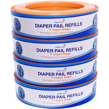 ChoiceRefill Recarga Compatible con Pañal Genie, 4 Paquetes