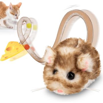 Juguete interactivo para gatos Migipaws MigiMouse marrón