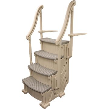 Escalera curva para piscinas sobre tierra Confer Plastics CCX-AG
