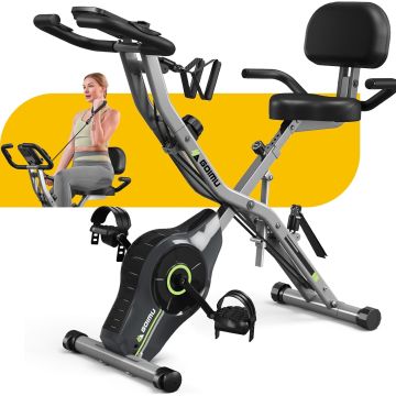Bicicleta estática plegable 5 en 1 para adultos con resistencia magnética