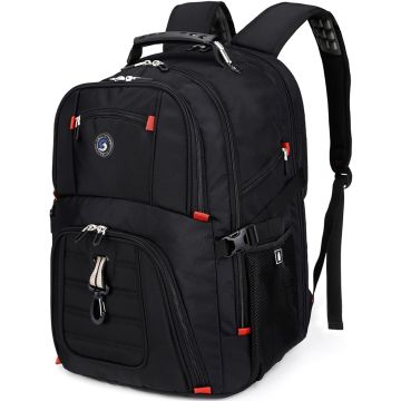 Mochila Viaje SHRRADOO 50L Negra Portátil 17"