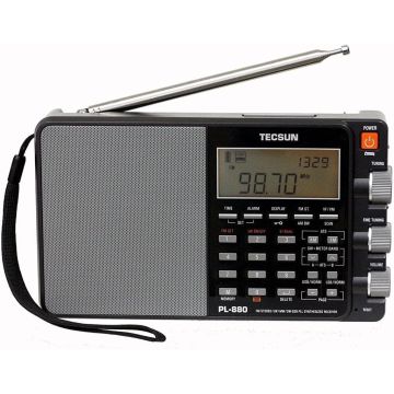 Tecsun PL880 Radio Portátil Digital PLL AM/FM/Onda Corta con SSB