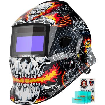 Careta de soldar auto oscurecedora ARCCAPTAIN HSH-S800 Skeleton Knight