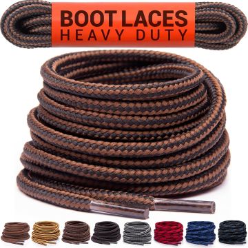 Cordones redondos para botas, 1 par