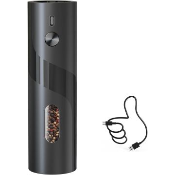 Molino Eléctrico de Pimienta CIRCLE JOY Negro Recargable