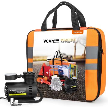 Kit de Seguridad Vial VCANENERGY con Compresor de Aire Portátil
