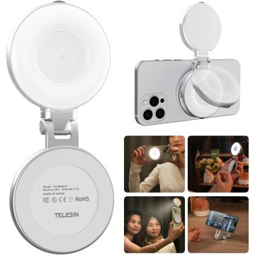 TELESIN C03 Luz Selfie Magnética compatible con iPhone Magsafe
