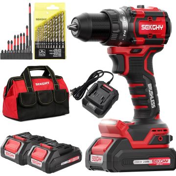 Taladro inalámbrico SEKGHY 20V, 70 Nm, 2100 RPM, con batería y cargador