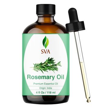 Aceite esencial de romero SVA 4 fl oz 100% natural
