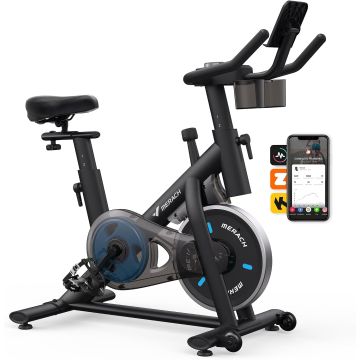 Bicicleta fija Merach MR-S26B1 con resistencia magnética y app Bluetooth