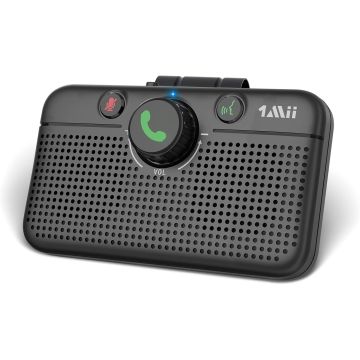 Altavoz Bluetooth 5.3 para Auto, Manos Libres, 35h, Negro