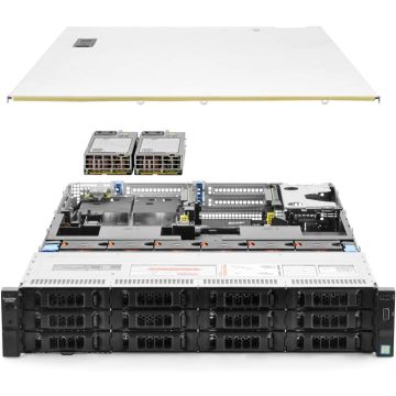 Dell PowerEdge R730xd Servidor 12 Bahías 2.50 GHz 24 Núcleos 192 GB RAM 16 TB Almacenamiento Renovado