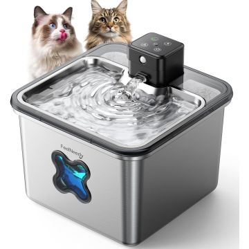 Bebedero para Gatos y Perros FEELNEEDY FN-W17 Inalámbrico, 3.2L, Acero Inoxidable