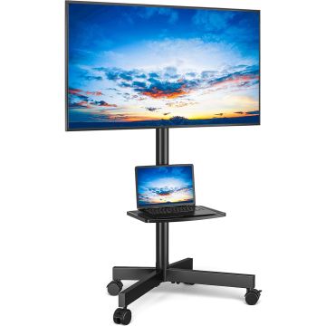 Soporte de piso rodante para TV 23-65" hasta 88 lbs