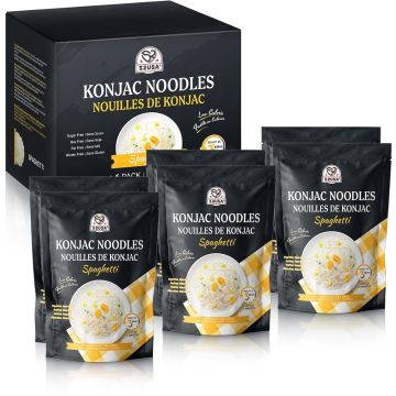 Fideos Konjac Shirataki 52USA - Bajo en Carbos, Sin Gluten - 6 Paquetes