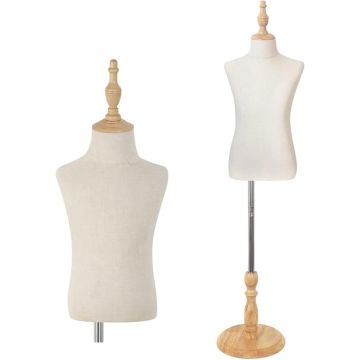 Maniquí Infantil Cuerpo, Forma de Vestir Niña/Niño con Base