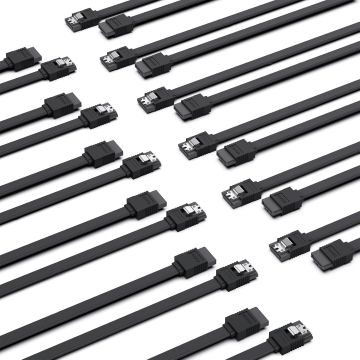 Cable SATA III BENFEI 18in 12 Pack Negro