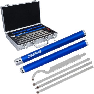 Kit de herramientas para torno de madera con puntas de carburo