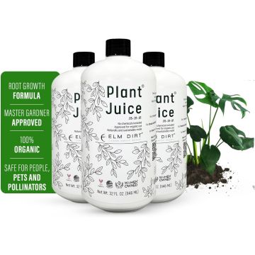 Fertilizante Orgánico Elm Dirt Plant Juice para Plantas de Interior y Exterior