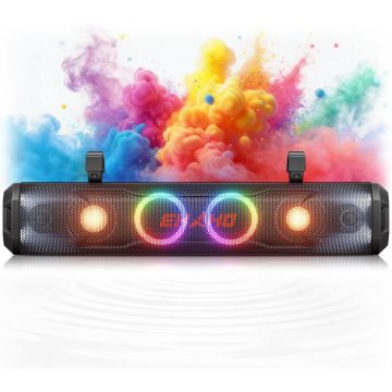 Ehaho 26 Inch 6 Speaker UTV Sound Bar, Bluetooth Golf Cart Speakers