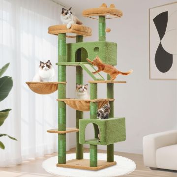 Taoqimiao Árbol para Gatos Cactus 71 Pulgadas con Rascadores
