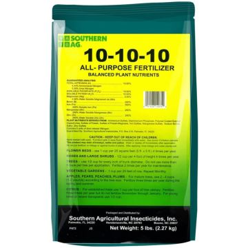 Fertilizante Granulado Southern Ag 10-10-10, 5 LB