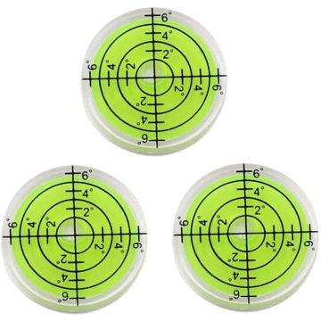 Nivel de Burbuja Circular 3 Piezas 32x7mm