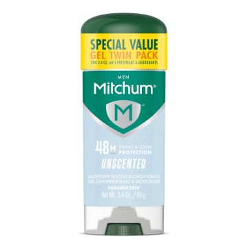 Mitchum Antitranspirante y Desodorante en Gel 48H x2