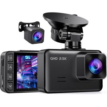 Cámara Dash Cam E-YEEGER S50 Dual 2.5K + 1080P para Carros