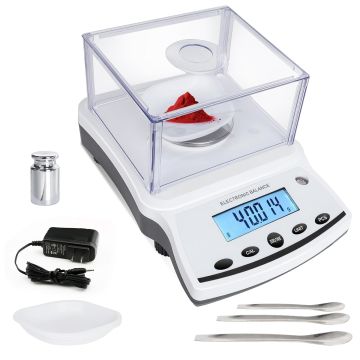 Balanza Analítica de Laboratorio 500g x 0.001g Alta Precisión