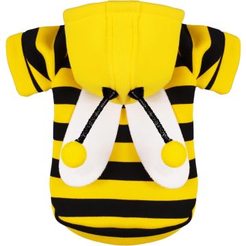 Disfraz de Abejorro con Capucha para Perros Medianos, Amarillo y Negro