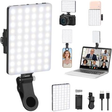 Luz LED Clip Recargable 60 LEDs para Selfie y Video