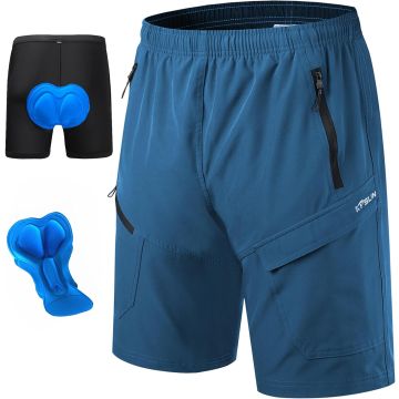 Shorts para ciclismo de montaña para hombre, talla L