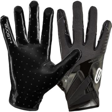 Guantes de fútbol Grip Boost Stealth 6.0 Boost Plus negros talla Large