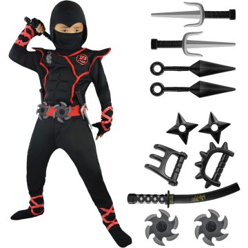 Spooktacular Creations Disfraz de Ninja para Niños Halloween