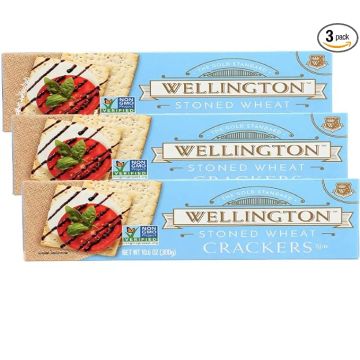 Galletas Wellington Stoned Wheat Crackers 10.6 oz (3 packs)