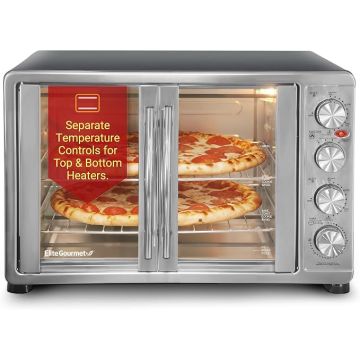 Horno Tostador de Doble Puerta Elite Gourmet ETO-4510M 45L,