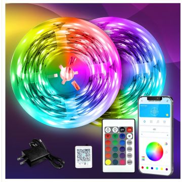 Tira LED DAYBETTER 130ft RGB con Control Remoto y Fuente 24V