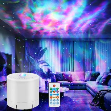Proyector Galaxy HERHOTER con Control Remoto y Temporizador