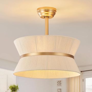 Ventilador de Techo 20 Pulgadas Con Luz y Control Remoto 6 V