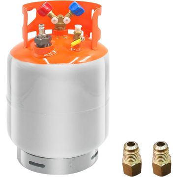 Tanque de Recuperación de Refrigerante 30LBS con Interruptor de Flotador