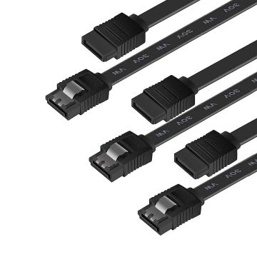 Benfei Cable SATA III 3 Pack 45 cm Negro