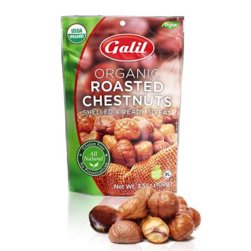 Castañas asadas orgánicas Galil - Peladas y listas para comer