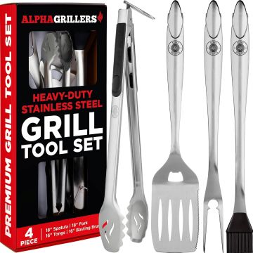 Alpha Grillers Set de Accesorios para Parrilla 4 Piezas
