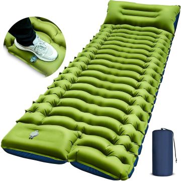 FUN PAC Colchoneta de Camping Ultraligera con Almohada y Bomba